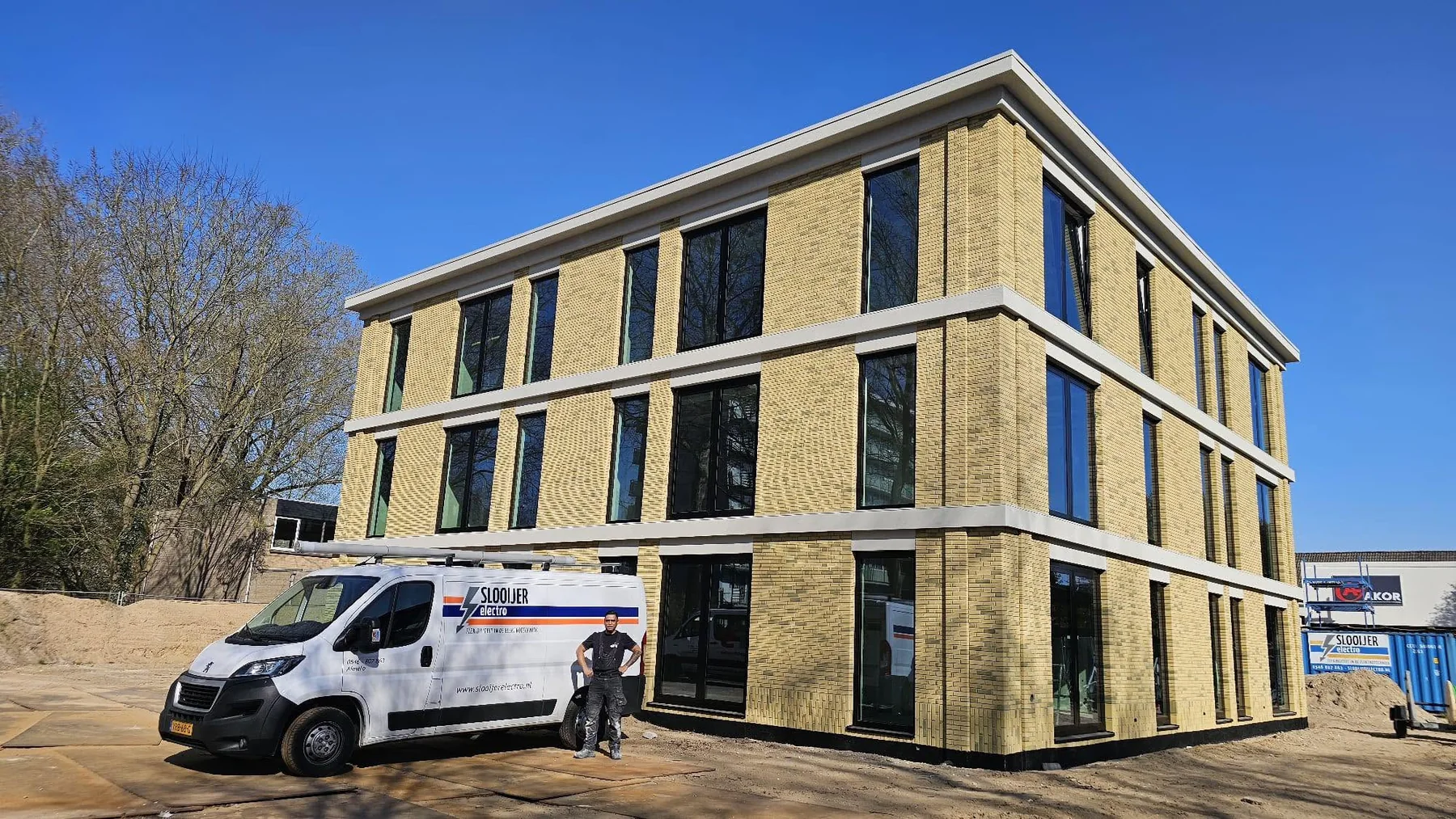 Projectlocatie van Slooijer Electro in aanbouw